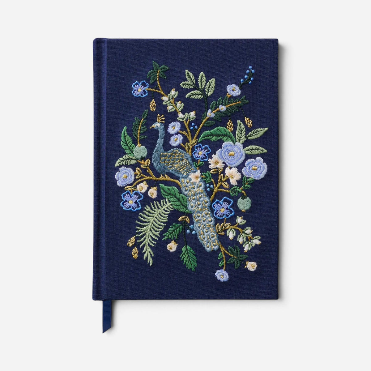 Rifle Paper Co. Embroidered Fabric Journal - Peacock