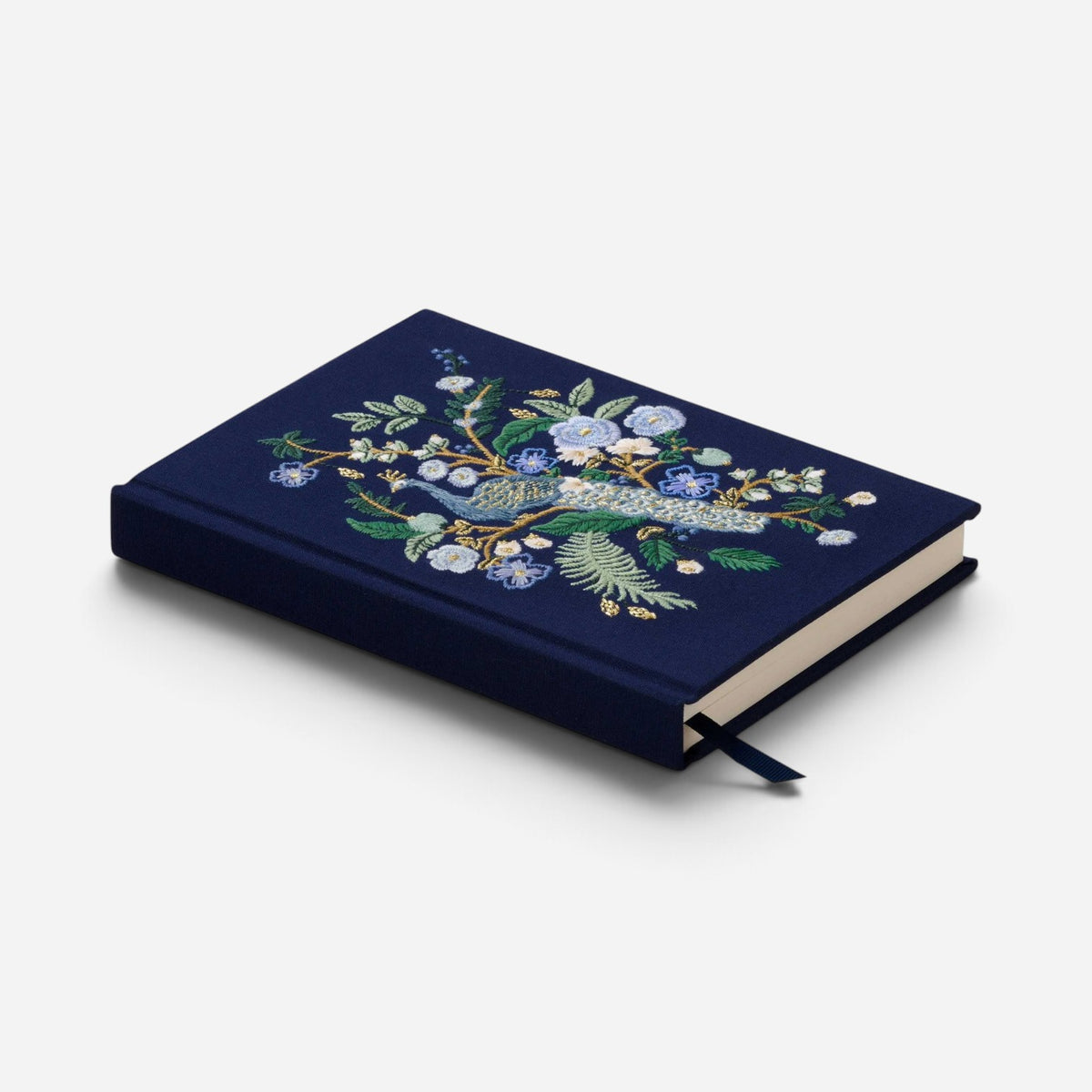 Rifle Paper Co. Embroidered Fabric Journal - Peacock