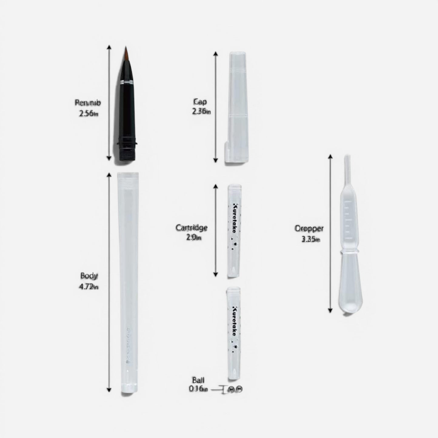 Kuretake Karappo Re-fillable Brush Pen