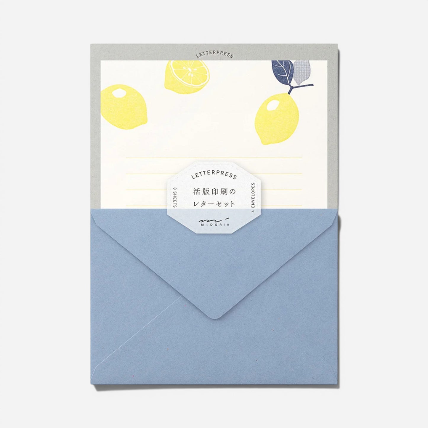 Midori® LETTERPRESS Writing Pad & Envelope Set