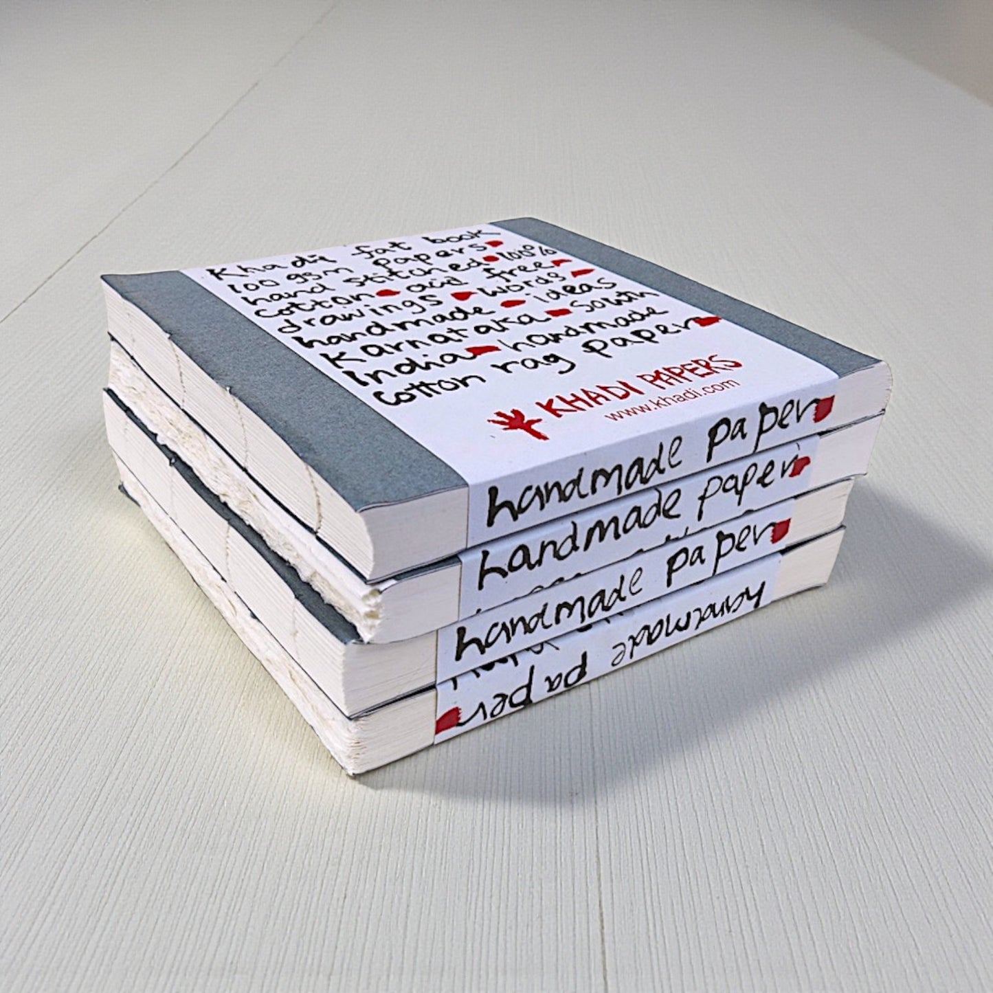 Khadi Fat Book - Handstitched & Handmade 100% Cotton Paper Sketchbook 100gsm