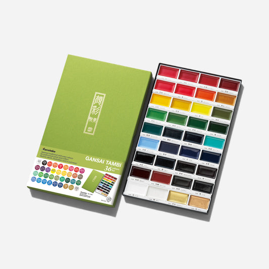 Kuretake GANSAI TAMBI 36 Watercolour set